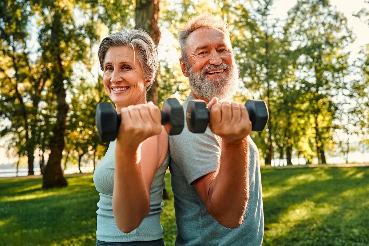 Protein-rich foods on a table for a story about preserving muscle strength with age